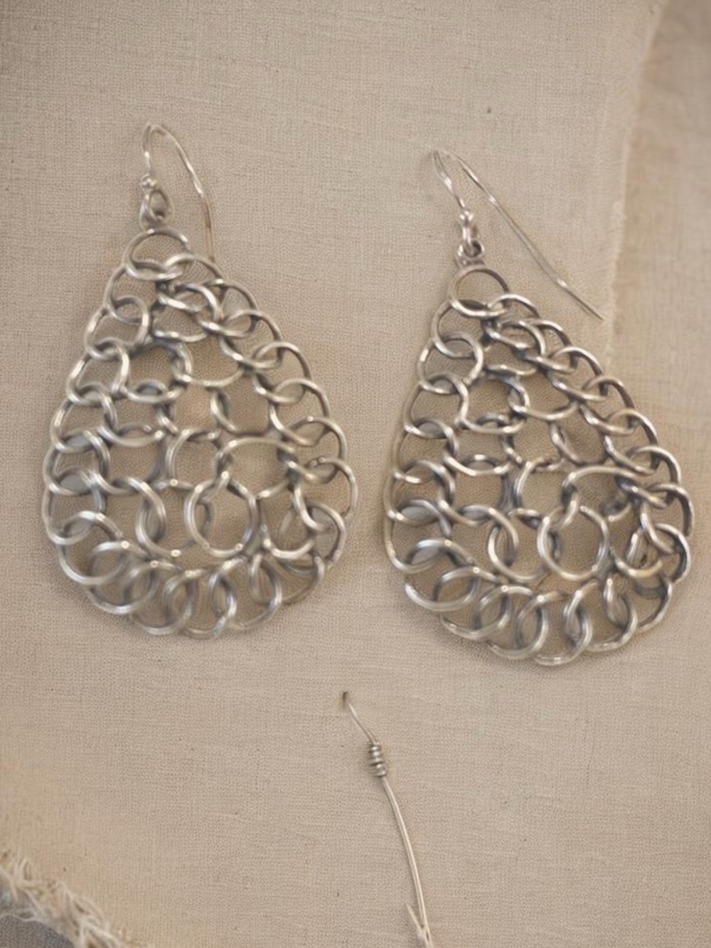 Silpada Teardrop Mesh Dangle Earrings W1519
